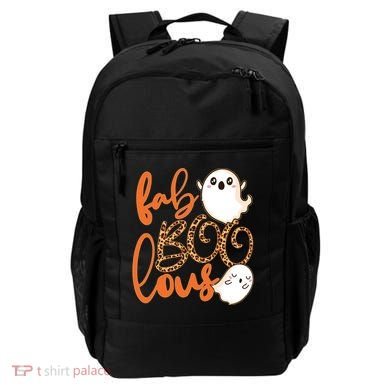 Stylish leopard Halloween Fab-BOO-lous Ghost Backpack