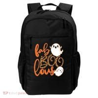 Stylish leopard Halloween Fab-BOO-lous Ghost Backpack thumb 0