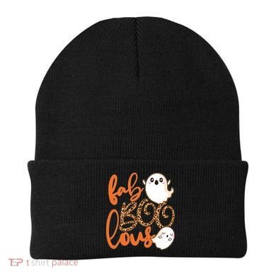 Stylish leopard Halloween Fab-BOO-lous Ghost Beanie