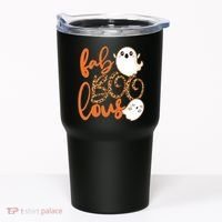 Stylish leopard Halloween Fab-BOO-lous Ghost Tumbler thumb 0