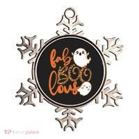 Stylish leopard Halloween Fab-BOO-lous Ghost Ornament thumb 0