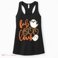 Stylish leopard Halloween Fab-BOO-lous Ghost Women's Tank Top thumb 0