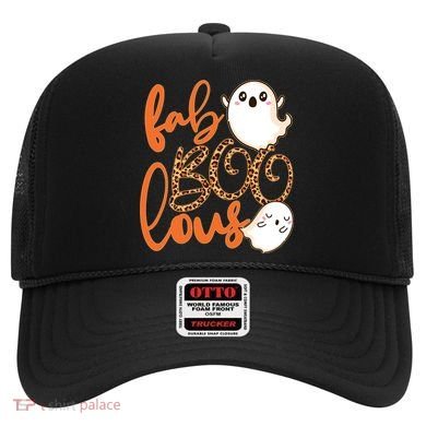 Stylish leopard Halloween Fab-BOO-lous Ghost Hat