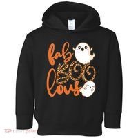 Stylish leopard Halloween Fab-BOO-lous Ghost Toddler Hoodie thumb 0