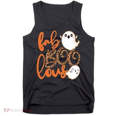 Stylish leopard Halloween Fab-BOO-lous Ghost Tank Top