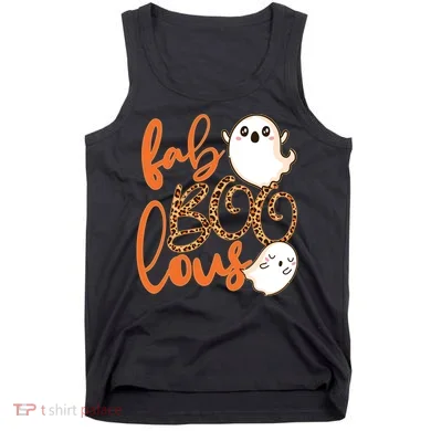 Stylish leopard Halloween Fab-BOO-lous Ghost Tank Top