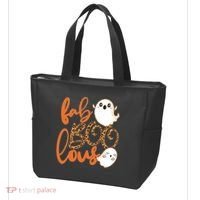 Stylish leopard Halloween Fab-BOO-lous Ghost Tote Bag thumb 3