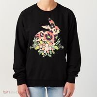 Stylish Leopard Pattern Easter Bunny Women's Sweatshirt thumb 0