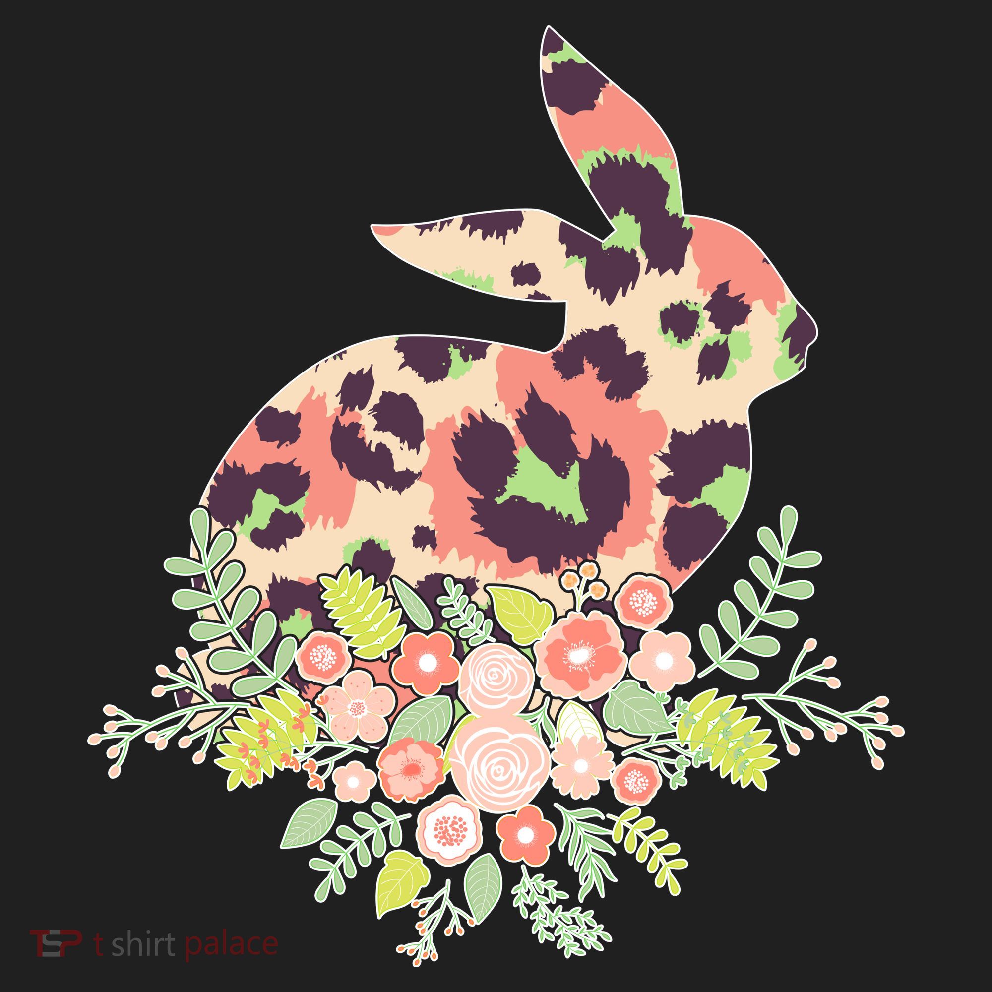 Stylish Leopard Pattern Easter Bunny Women's Sweatshirt