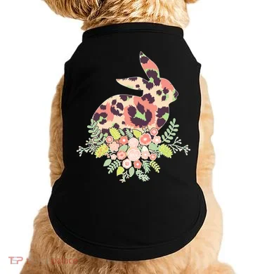 Stylish Leopard Pattern Easter Bunny Doggie Tank