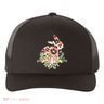 Stylish Leopard Pattern Easter Bunny Yupoong Adult 5-Panel Trucker Hat
