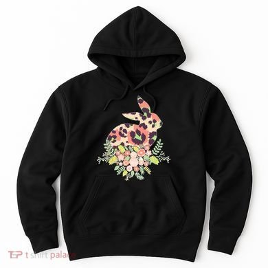 Stylish Leopard Pattern Easter Bunny Hoodie
