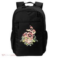 Stylish Leopard Pattern Easter Bunny Backpack thumb 0