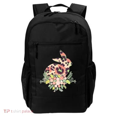 Stylish Leopard Pattern Easter Bunny Backpack
