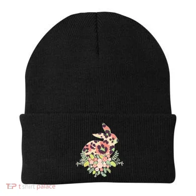 Stylish Leopard Pattern Easter Bunny Beanie