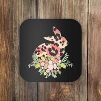 Stylish Leopard Pattern Easter Bunny Coaster thumb 0