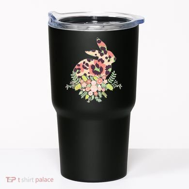 Stylish Leopard Pattern Easter Bunny Tumbler