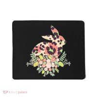 Stylish Leopard Pattern Easter Bunny Mousepad thumb 0