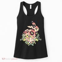 Stylish Leopard Pattern Easter Bunny Women's Tank Top thumb 0