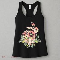 Stylish Leopard Pattern Easter Bunny Women's Tank Top thumb 3