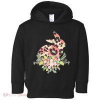Stylish Leopard Pattern Easter Bunny Toddler Hoodie thumb 0