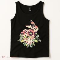 Stylish Leopard Pattern Easter Bunny Tank Top thumb 2