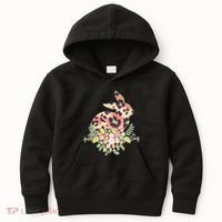 Stylish Leopard Pattern Easter Bunny Kids Hoodie thumb 0