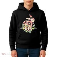 Stylish Leopard Pattern Easter Bunny Kids Hoodie thumb 4