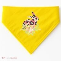 Stylish Leopard Pattern Easter Bunny USA-Made Doggie Bandana thumb 0