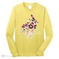 Stylish Leopard Pattern Easter Bunny Long Sleeve Shirt thumb 0