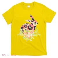 Stylish Leopard Pattern Easter Bunny T-Shirt thumb 0