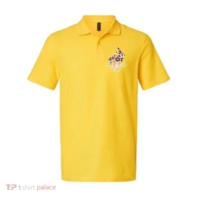 Stylish Leopard Pattern Easter Bunny Polo