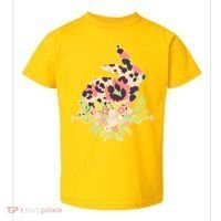 Stylish Leopard Pattern Easter Bunny Toddler T-Shirt thumb 0