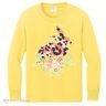 Stylish Leopard Pattern Easter Bunny Kids Long Sleeve Shirt