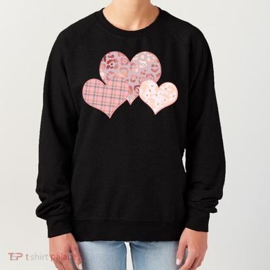 Stylish Pattern Hearts Women's Sweatshirt