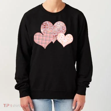Stylish Pattern Hearts Women's Sweatshirt
