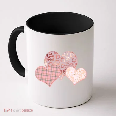 Stylish Pattern Hearts Coffee Mug
