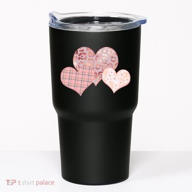 Stylish Pattern Hearts Tumbler