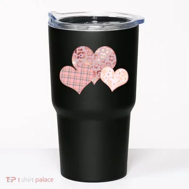 Stylish Pattern Hearts Tumbler