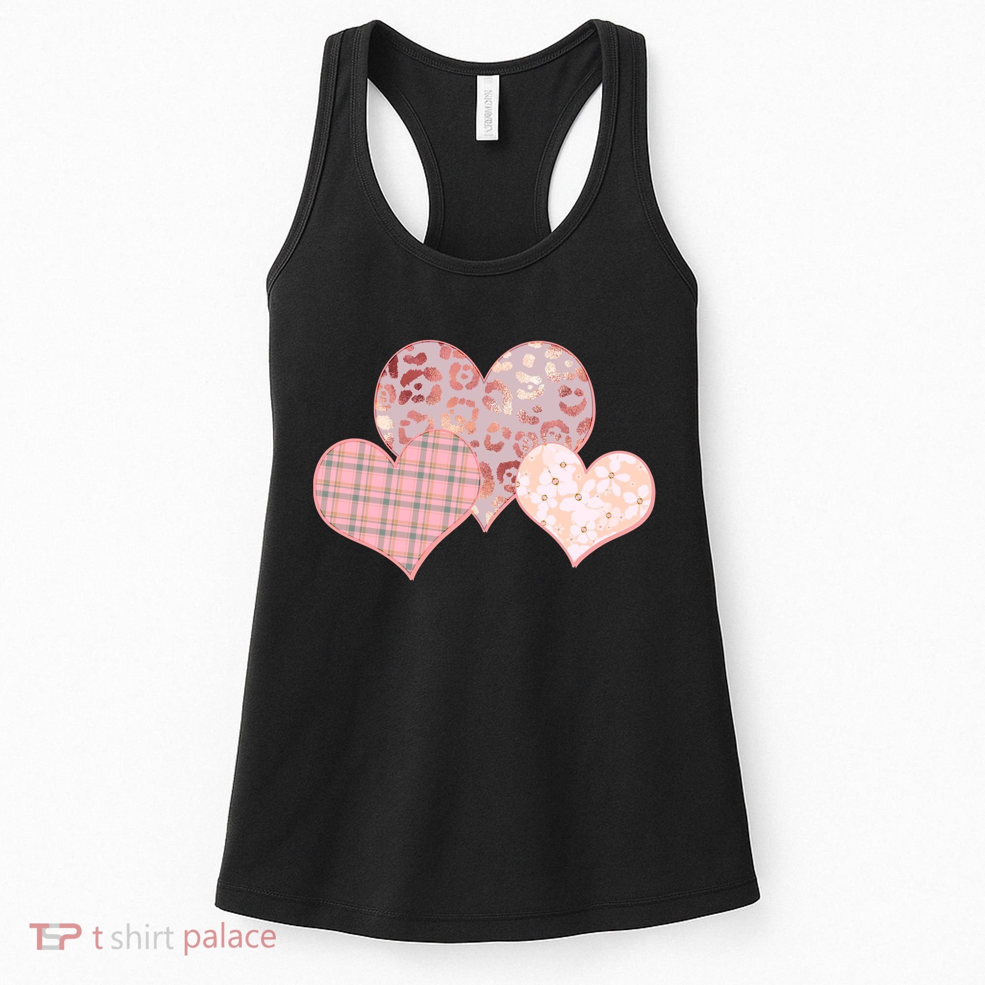 Stylish Pattern Hearts Women's Tank Top