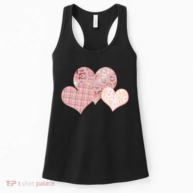 Stylish Pattern Hearts Women's Tank Top
