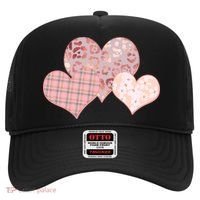 Stylish Pattern Hearts Hat thumb 0
