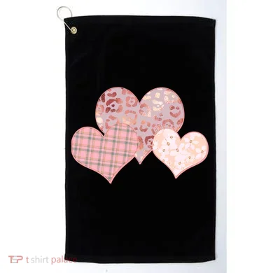 Stylish Pattern Hearts Golf Towel