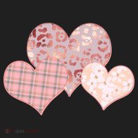Stylish Pattern Hearts Golf Towel thumb 3