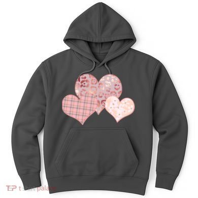 Stylish Pattern Hearts Hoodie