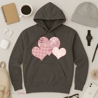 Stylish Pattern Hearts Hoodie thumb 3