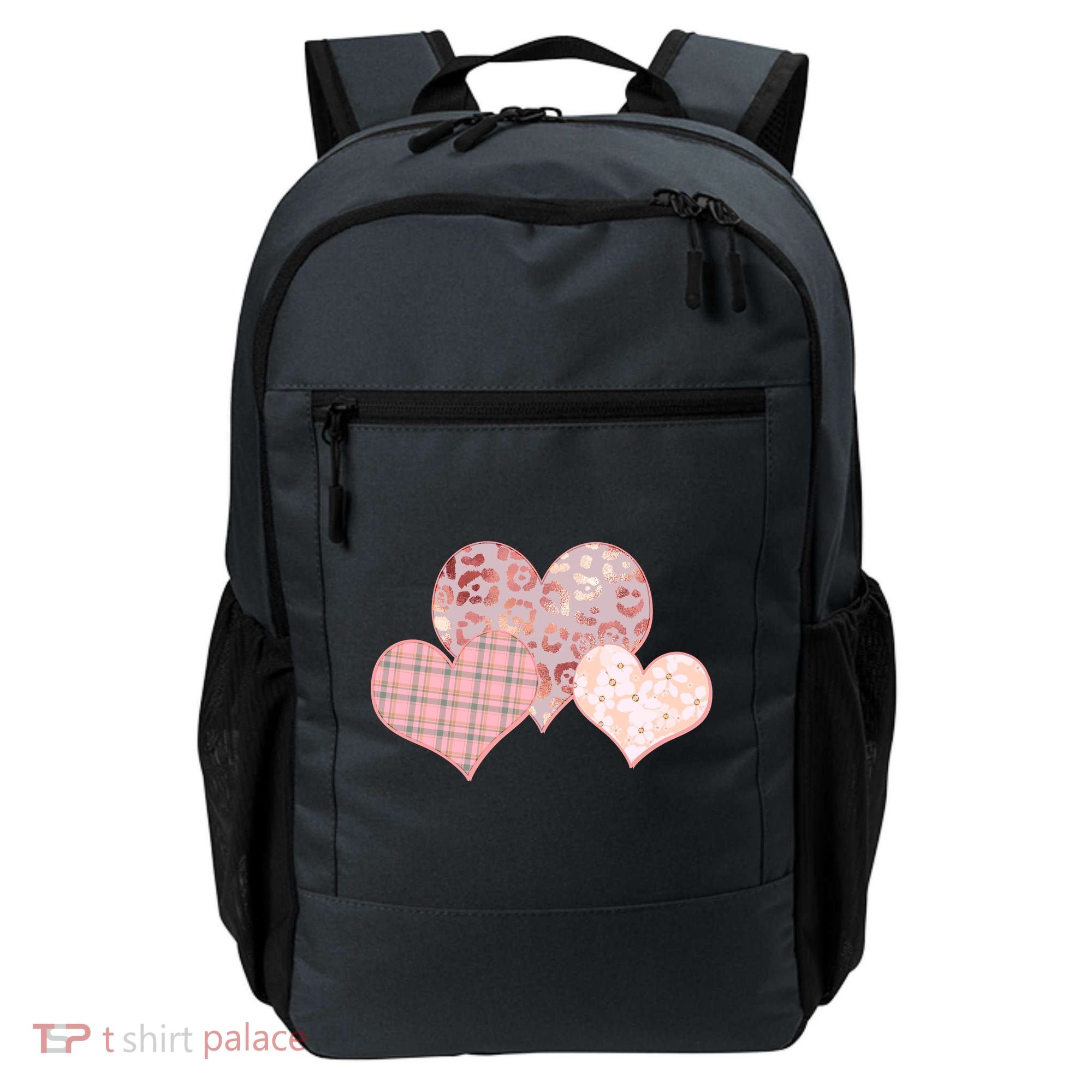 Stylish Pattern Hearts Backpack