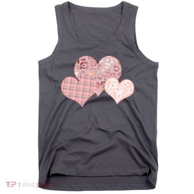 Stylish Pattern Hearts Tank Top
