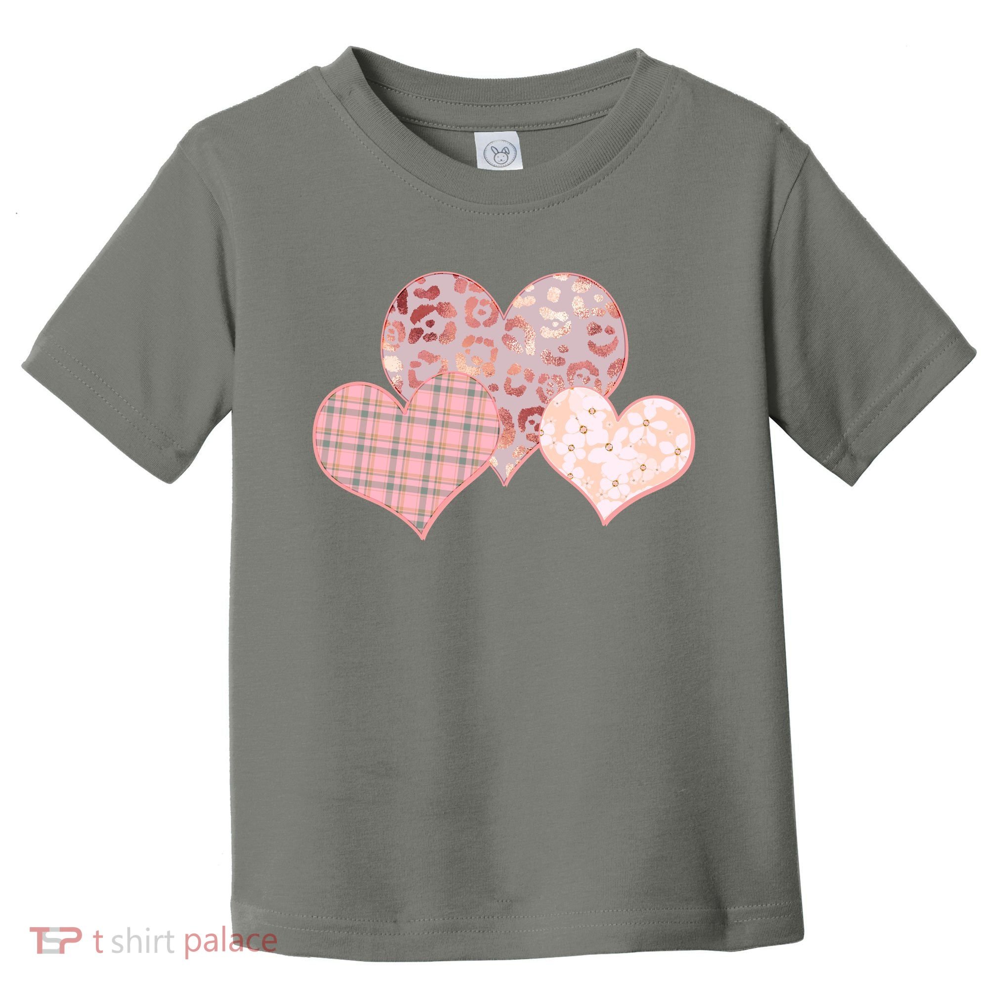 Stylish Pattern Hearts Toddler T-Shirt