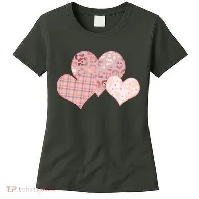 Stylish Pattern Hearts Women's T-Shirt